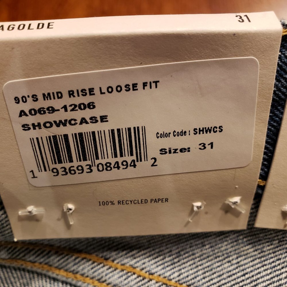 Agolde 90s Midrise Loose Fit in Showcase, NWT, 31 - Picture 8 of 9